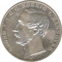 Hannover 1 Taler 1865 50 Jahre Schlacht von Waterloo Silber*