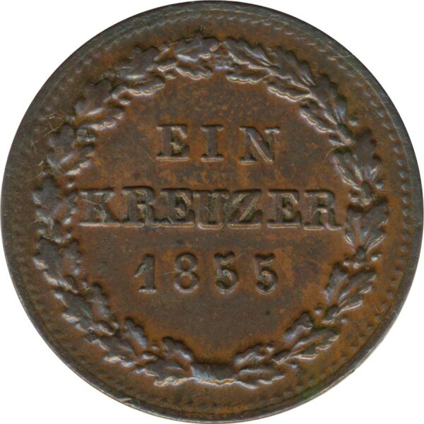 Nassau 1 Kreuzer 1855 Adolph*