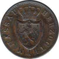 Nassau 1 Kreuzer 1855 Adolph*