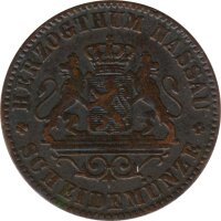 Nassau 1 Kreuzer 1859 Adolph*