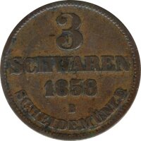 Oldenburg 3 Schwaren 1858 B Nikolaus Friedrich Peter*