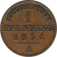 Preussen 1 Pfennig 1851 A Friedrich Wilhelm IV*