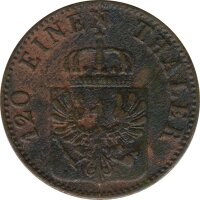 Preussen 3 Pfennig 1862 A Wilhelm I*