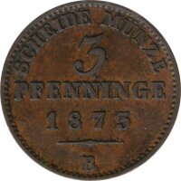 Preussen 3 Pfennig 1873 B Wilhelm I*