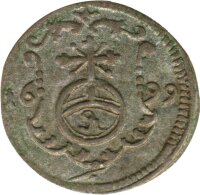 Sachsen 1 Pfennig 1699 ILH Friedrich August I Silber*