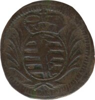 Sachsen-Coburg-Saalfeld 1 Heller 1749 Franz Josias*