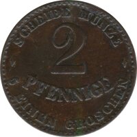 Sachsen-Coburg-Gotha 2 Pfennig 1870 B Ernst II*