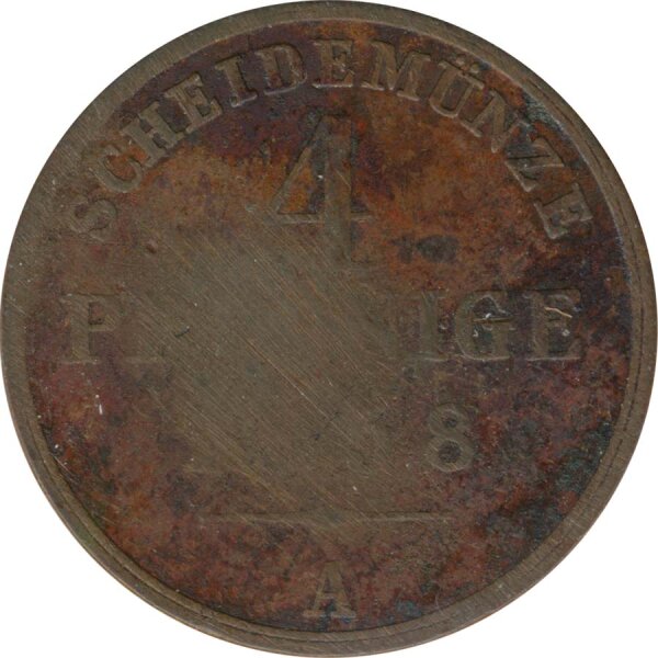 Schaumburg-Lippe 4 Pfennig 1858 Georg Wilhelm*