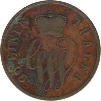 Schaumburg-Lippe 4 Pfennig 1858 Georg Wilhelm*