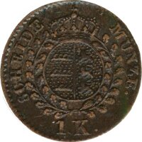 Württemberg 1 Kreuzer 1830 Wilhelm I Silber*