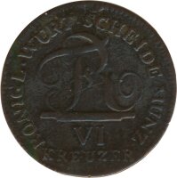 Württemberg 6 Kreuzer 1812 Friedrich I Silber*