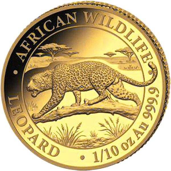 Somalia Republik 2026 - Leopard 1/10 Oz Gold