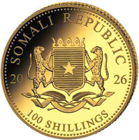 Somalia Republik 2026 - Leopard 1/10 Oz Gold