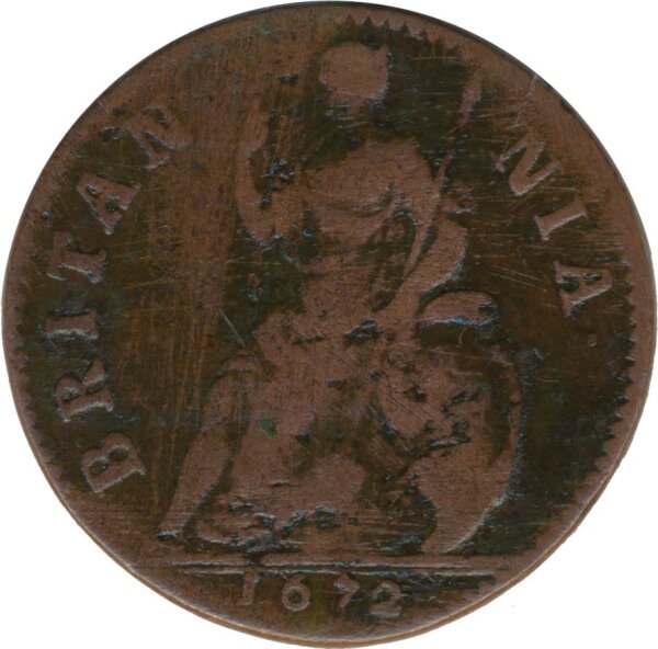 Großbritannien Farthing 1672 Charles II*