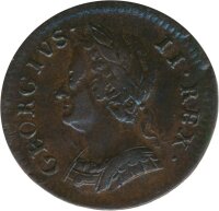 Großbritannien Farthing 1754 George II*