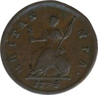 Großbritannien Farthing 1774 George III*