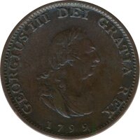 Großbritannien Farthing 1799 George III*