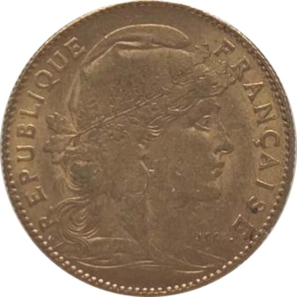 Frankreich 10 FFR 1900 3. Republik Gold