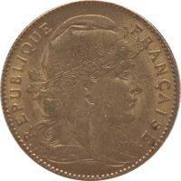 Frankreich 10 FFR 1900 3. Republik Gold