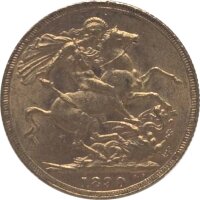 Großbritannien 1890 Sovereign - Victoria (Jubilee)