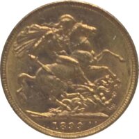 Großbritannien 1899 M Sovereign - Victoria (Schleier)