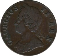 Großbritannien Half Penny 1744 Georg II*