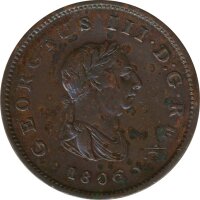 Großbritannien Half Penny 1806 Georg III*