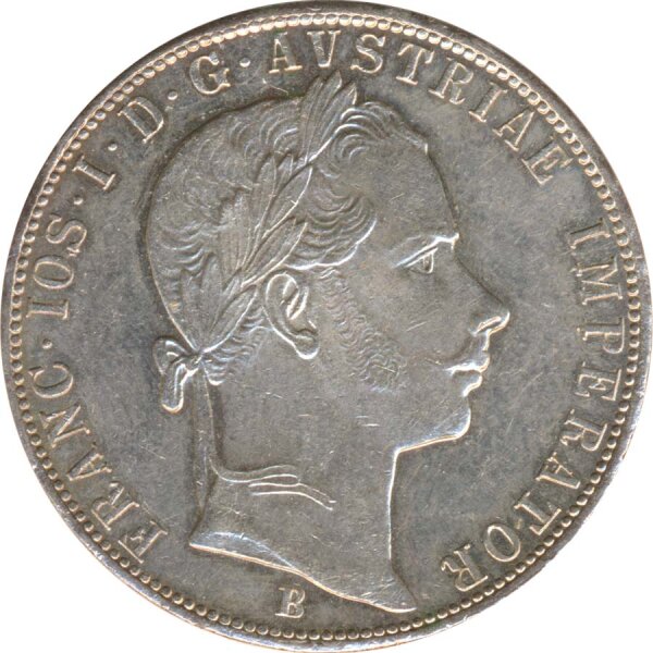 Österreich 1 Florin 1859 B Franz-Joseph Silber*