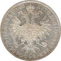 Österreich 1 Florin 1860 A Franz-Joseph - REX ohne Punkt - Silber*