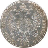 Österreich 1 Florin 1881 Franz-Joseph Silber*