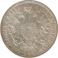 Österreich 1 Florin 1888 Franz-Joseph Silber*