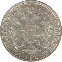 Österreich 1 Florin 1888 Franz-Joseph Silber*