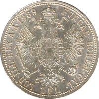 Österreich 1 Florin 1889 Franz-Joseph Silber*