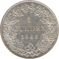 Bayern 1 Gulden 1845 Ludwig I. Silber*