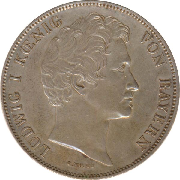 Bayern 1 Gulden 1847 Ludwig I. Silber*