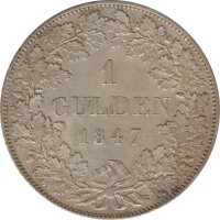 Bayern 1 Gulden 1847 Ludwig I. Silber*