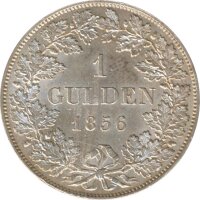Bayern 1 Gulden 1856 Maximilian II. Silber*