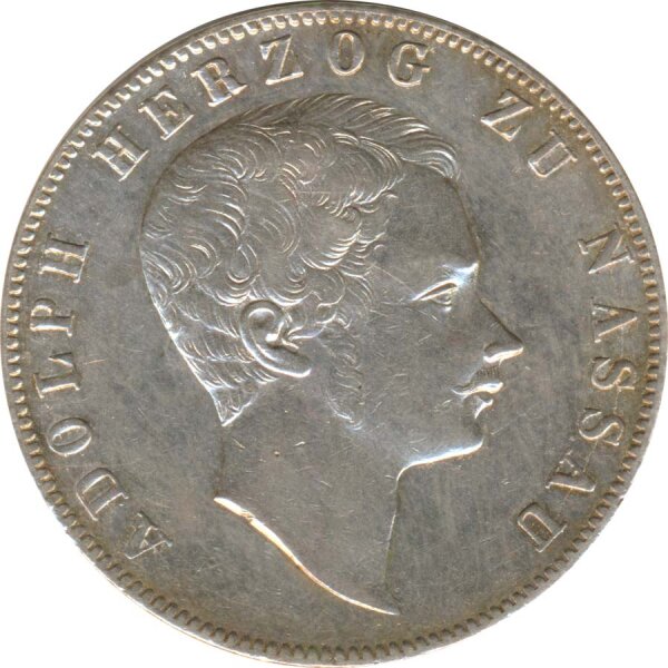 Nassau 1 Gulden 1845 Adolph Silber*