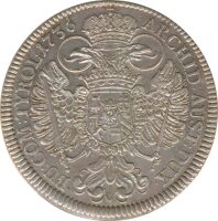 Tirol Taler 1736 Karl VI Silber*