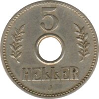 Deutsch-Ostafrika 5 Heller 1914 J*