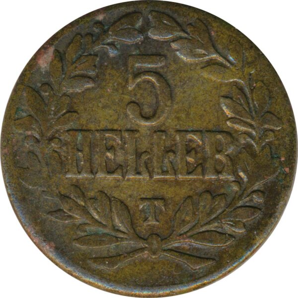 Deutsch-Ostafrika 5 Heller 1916 T*
