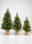 Weihnachtsbaum 3er Set mit LED Beleuchtung