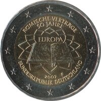 Deutschland 2 Euro 2007 - R&ouml;mische Vertr&auml;ge ( F )*