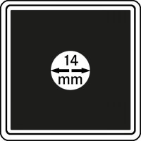 M&uuml;nzkapseln 14mm carree 4er-Packg