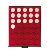 Lindner Münzenbox 2930 - rund - Rauchglas /...