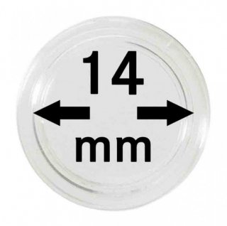 Münzenkapseln Lindner 14 mm 10er Pack