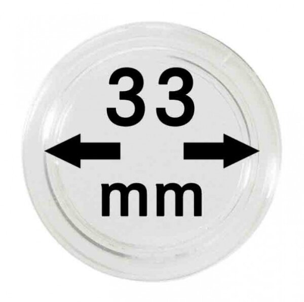 Münzenkapseln Lindner 33 mm 10er Pack