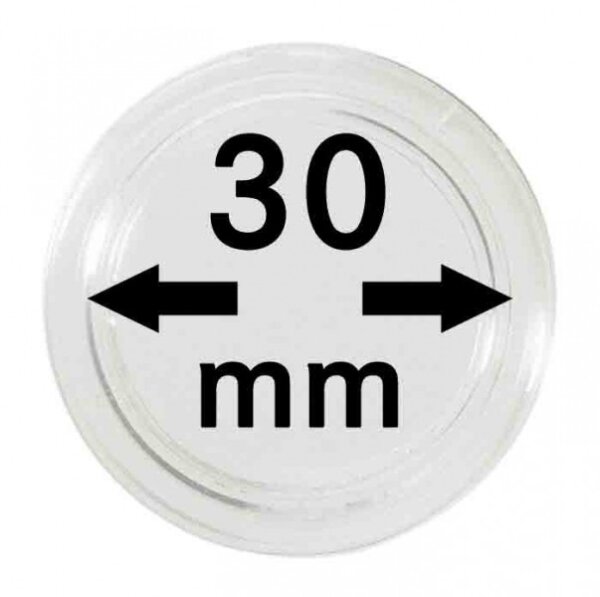 Münzenkapseln Lindner 30 mm 10er Pack