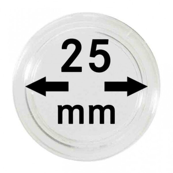 Münzenkapseln Lindner 25 mm 10er Pack
