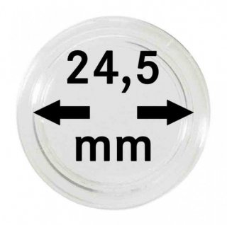Münzenkapseln Lindner 24,5 mm 10er Pack